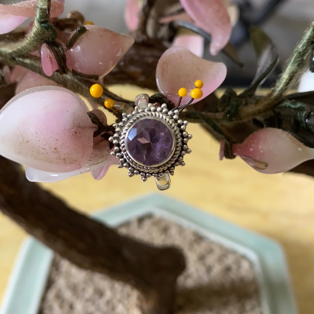 Vintage 925 natural alexandrite ring